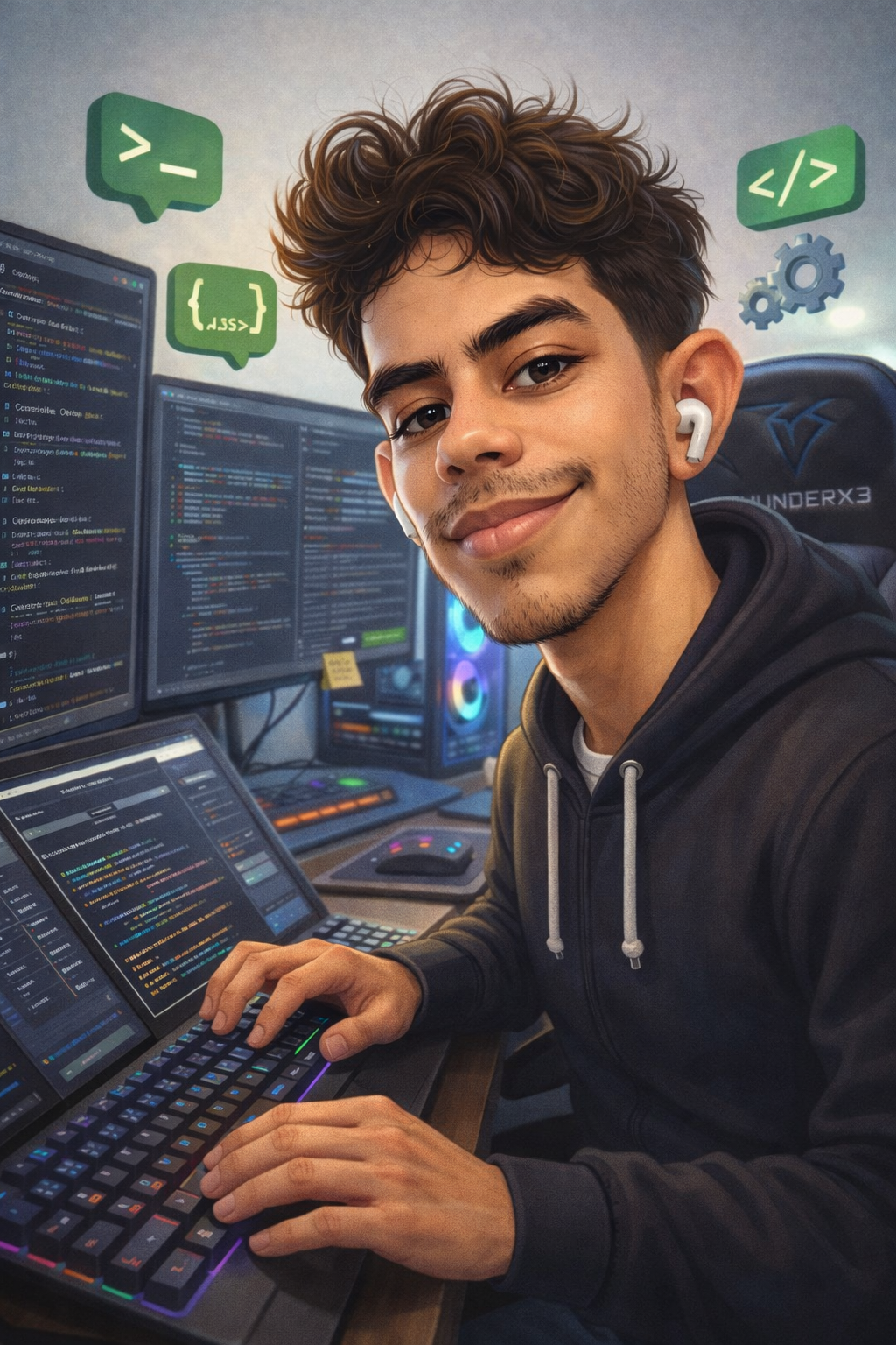 William Moreli trabalhando